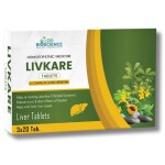LDD Bioscience Livkare Tablets 3 x 20 Tabs | Homoeopathic Liver Medicine | For Jaundice, Fatty Liver & Detox